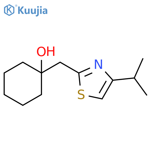 Cyclohexanol, 1-[[4-(1-methylethyl)-2-thiazolyl]methyl]- structure