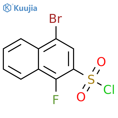 2-Naphthalenesulfonyl chloride, 4-bromo-1-fluoro- structure