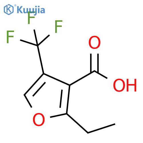 2-ethyl-4-(trifluoromethyl)furan-3-carboxylic acid structure