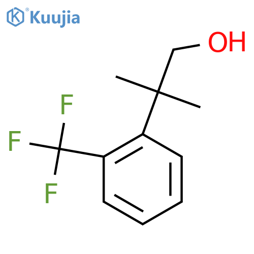 2-methyl-2-2-(trifluoromethyl)phenylpropan-1-ol structure