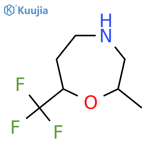 2-Methyl-7-(trifluoromethyl)-1,4-oxazepane structure