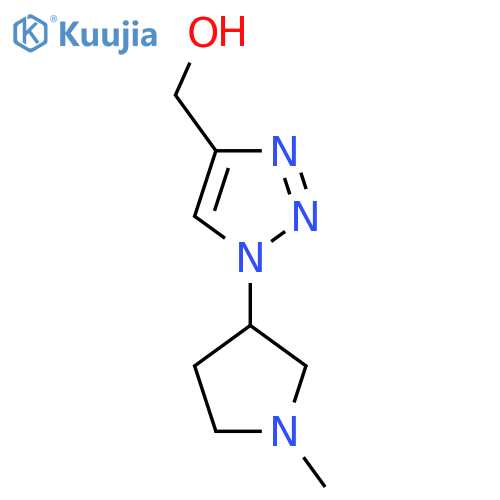 (1-(1-methylpyrrolidin-3-yl)-1H-1,2,3-triazol-4-yl)methanol structure