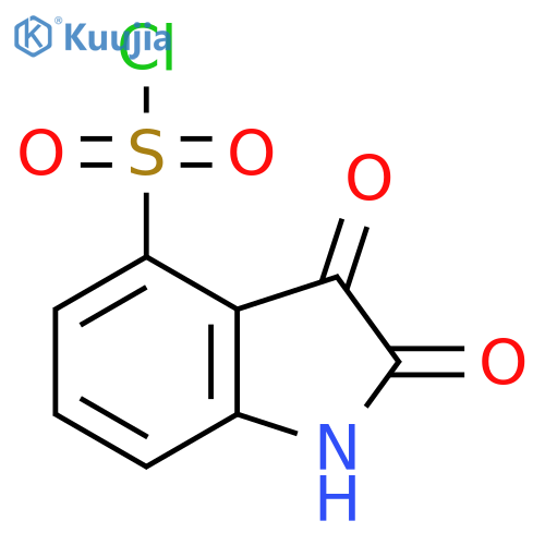 1H-Indole-4-sulfonyl chloride, 2,3-dihydro-2,3-dioxo- structure