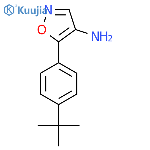 5-(4-tert-butylphenyl)-1,2-oxazol-4-amine structure