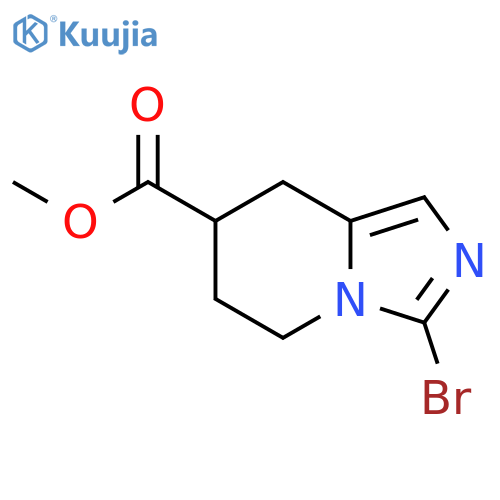 methyl 3-bromo-5H,6H,7H,8H-imidazo[1,5-a]pyridine-7-carboxylate structure