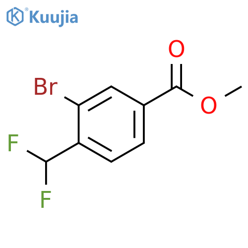 Methyl 3-Bromo-4-(Difluoromethyl)Benzoate structure