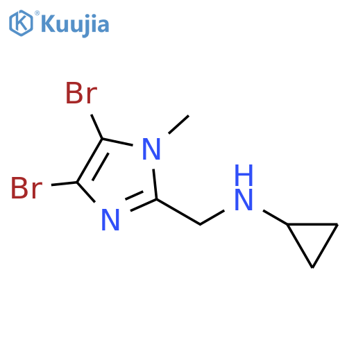 1H-Imidazole-2-methanamine, 4,5-dibromo-N-cyclopropyl-1-methyl- structure