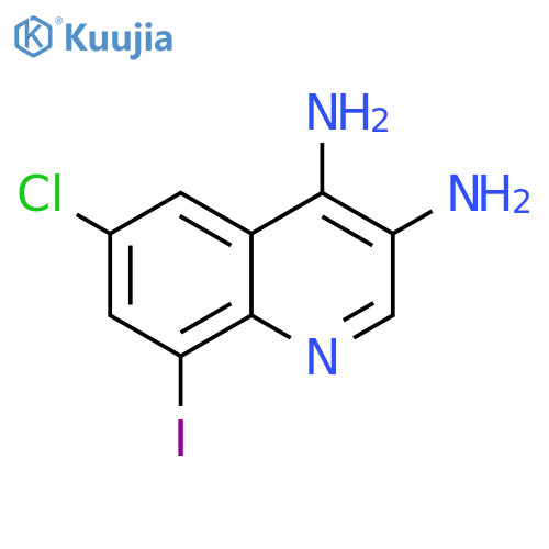 3,4-Quinolinediamine, 6-chloro-8-iodo- structure