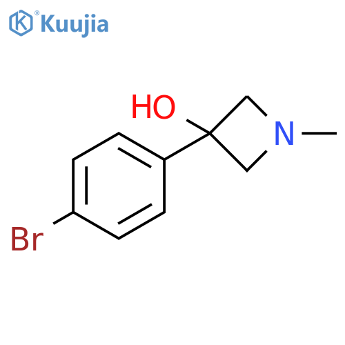3-(4-bromophenyl)-1-methyl-azetidin-3-ol structure