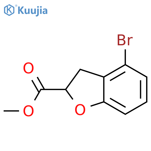 methyl
4-bromo-2,3-dihydro-1-benzofuran-2-carboxylate structure