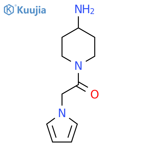1-(4-Aminopiperidin-1-yl)-2-(1H-pyrrol-1-yl)ethan-1-one structure
