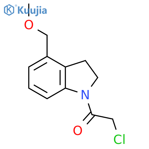 2-Chloro-1-(4-(methoxymethyl)indolin-1-yl)ethan-1-one structure