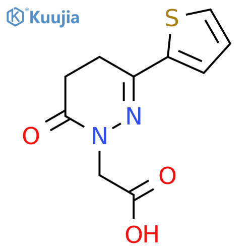 2-(6-Oxo-3-(thiophen-2-yl)-5,6-dihydropyridazin-1(4H)-yl)acetic acid structure