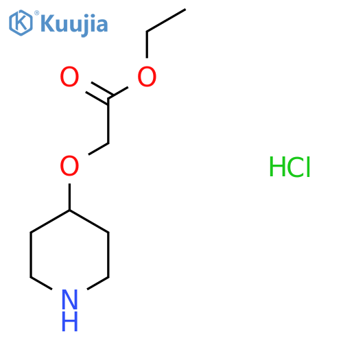 ethyl 2-(piperidin-4-yloxy)acetate Hydrochloride structure