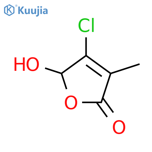4-chloro-5-hydroxy-3-methyl-2,5-dihydrofuran-2-one structure