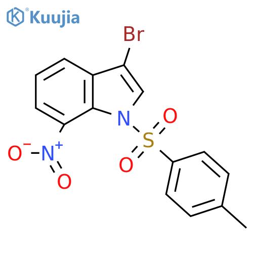 3-Bromo-7-nitro-1-tosyl-1H-indole structure