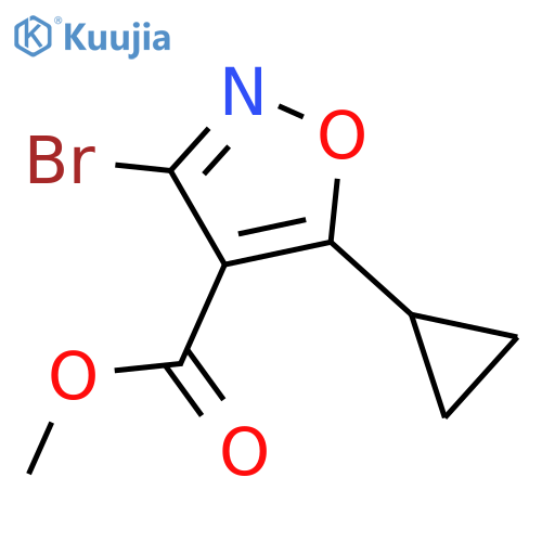 Methyl 3-Bromo-5-cyclopropylisoxazole-4-carboxylate structure