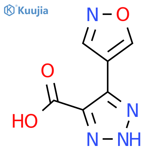 5-(1,2-oxazol-4-yl)-1H-1,2,3-triazole-4-carboxylic acid structure