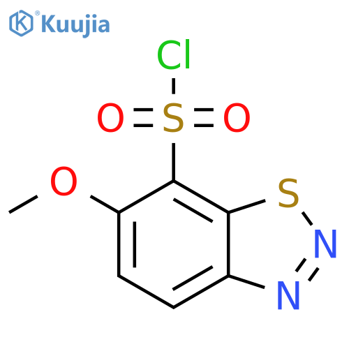 6-methoxy-1,2,3-benzothiadiazole-7-sulfonyl chloride structure