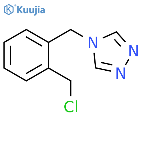 4H-1,2,4-Triazole, 4-[[2-(chloromethyl)phenyl]methyl]- structure