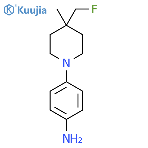 4-(4-(Fluoromethyl)-4-methylpiperidin-1-yl)aniline structure