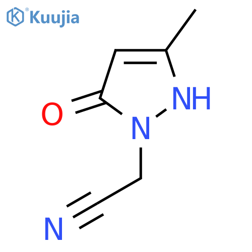 2-(5-hydroxy-3-methyl-1H-pyrazol-1-yl)acetonitrile structure