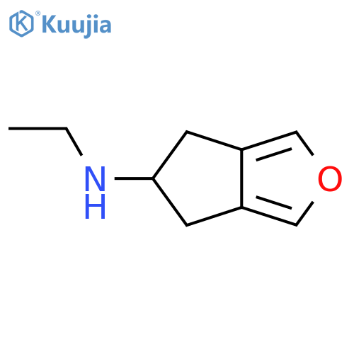N-Ethyl-5,6-dihydro-4H-cyclopenta[c]furan-5-amine structure