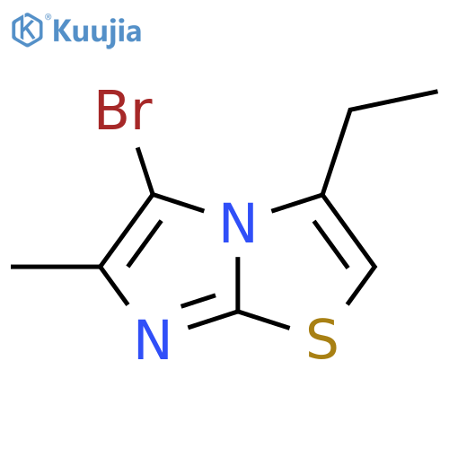 5-bromo-3-ethyl-6-methylimidazo2,1-b1,3thiazole structure