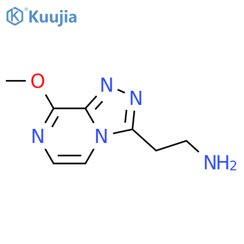 2-(8-Methoxy-[1,2,4]triazolo[4,3-a]pyrazin-3-yl)ethan-1-amine structure