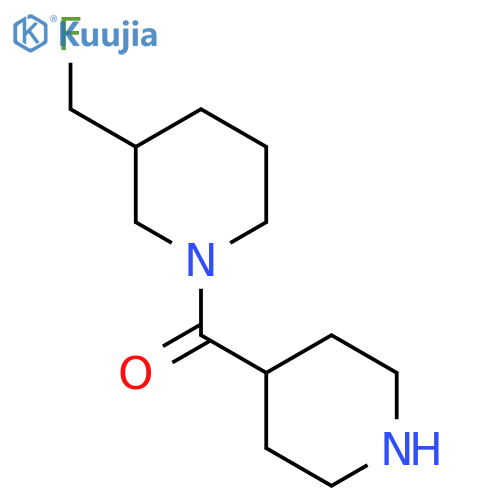 (3-(Fluoromethyl)piperidin-1-yl)(piperidin-4-yl)methanone structure