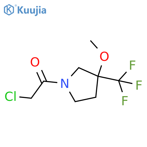 2-Chloro-1-(3-methoxy-3-(trifluoromethyl)pyrrolidin-1-yl)ethan-1-one structure