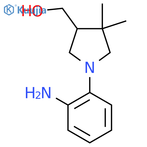 (1-(2-Aminophenyl)-4,4-dimethylpyrrolidin-3-yl)methanol structure
