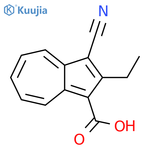 1-Azulenecarboxylic acid, 3-cyano-2-ethyl- structure