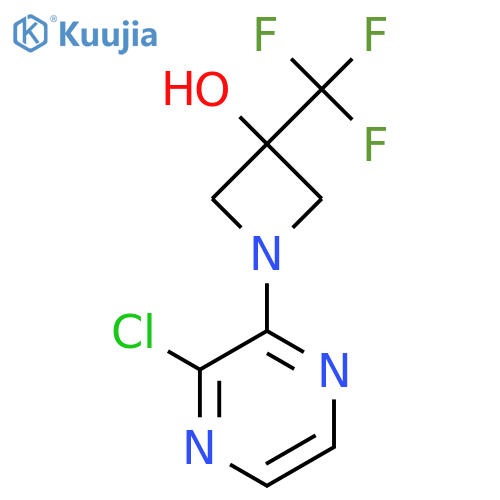 1-(3-Chloropyrazin-2-yl)-3-(trifluoromethyl)azetidin-3-ol structure