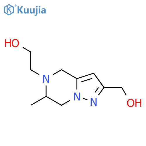 2-(2-(hydroxymethyl)-6-methyl-6,7-dihydropyrazolo[1,5-a]pyrazin-5(4H)-yl)ethan-1-ol structure