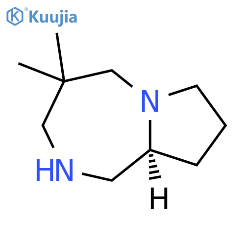 (9aS)-4,4-dimethyl-octahydro-1H-pyrrolo1,2-a1,4diazepine structure