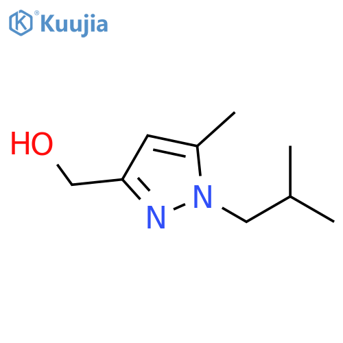 1H-Pyrazole-3-methanol, 5-methyl-1-(2-methylpropyl)- structure