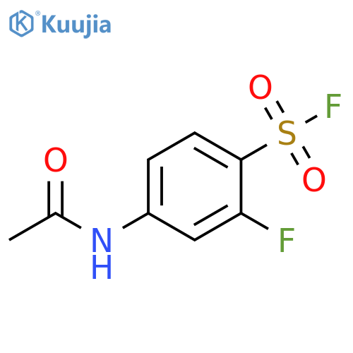 4-acetamido-2-fluorobenzene-1-sulfonyl fluoride structure