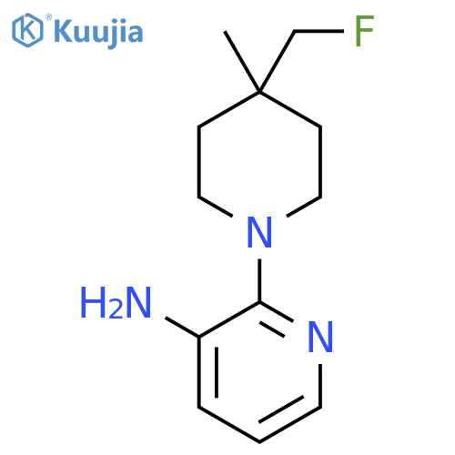2-(4-(Fluoromethyl)-4-methylpiperidin-1-yl)pyridin-3-amine structure