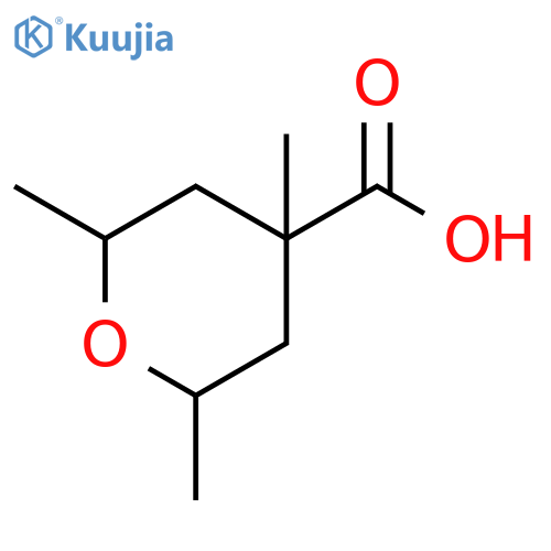 2,4,6-trimethyloxane-4-carboxylic acid structure