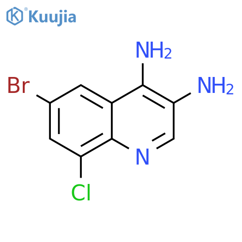 3,4-Quinolinediamine, 6-bromo-8-chloro- structure