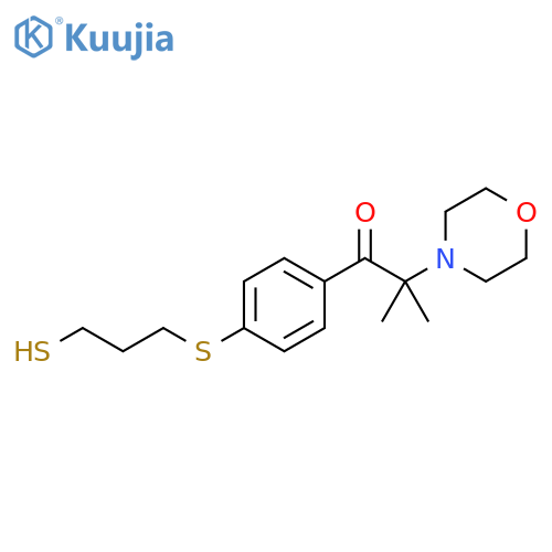 1-Propanone,1-[4-[(3-mercaptopropyl)thio]phenyl]-2-methyl-2-(4-morpholinyl)- structure