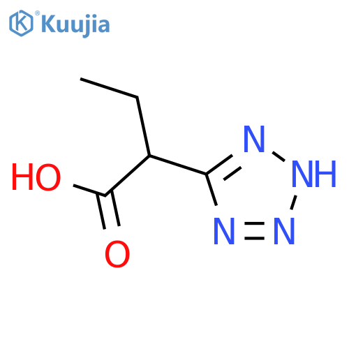 2-(1H-1,2,3,4-tetrazol-5-yl)butanoic acid structure