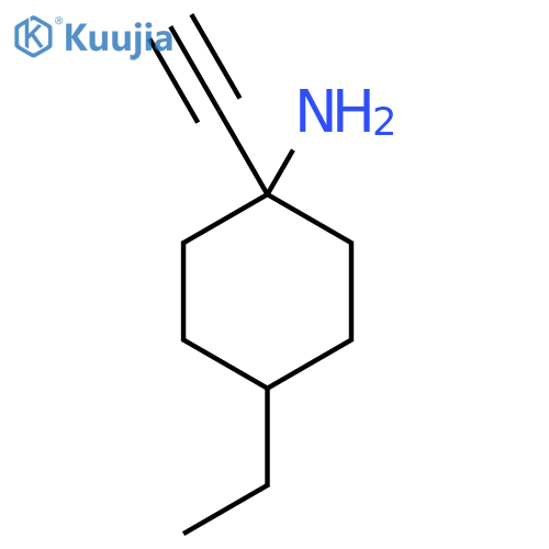 4-Ethyl-1-ethynylcyclohexan-1-amine structure