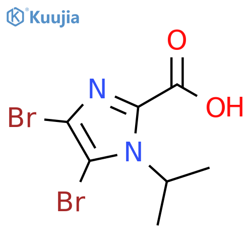 1H-Imidazole-2-carboxylic acid, 4,5-dibromo-1-(1-methylethyl)- structure