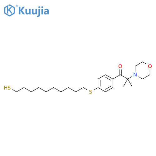 1-Propanone,1-[4-[(10-mercaptodecyl)thio]phenyl]-2-methyl-2-(4-morpholinyl)- structure