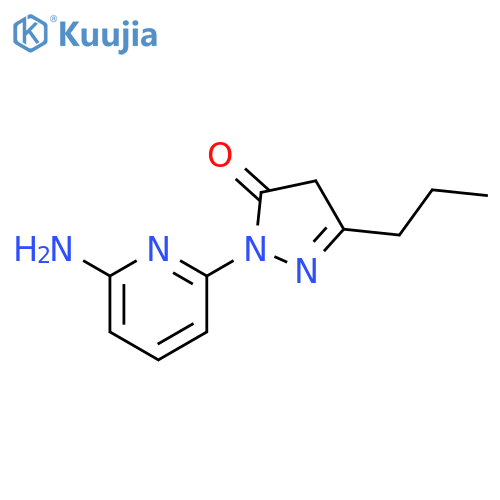 3H-Pyrazol-3-one, 2-(6-amino-2-pyridinyl)-2,4-dihydro-5-propyl- structure