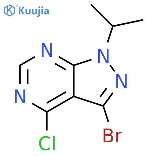 1H-Pyrazolo[3,4-d]pyrimidine, 3-bromo-4-chloro-1-(1-methylethyl)- structure