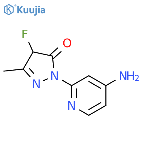 3H-Pyrazol-3-one, 2-(4-amino-2-pyridinyl)-4-fluoro-2,4-dihydro-5-methyl- structure