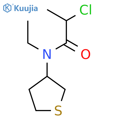 2-chloro-N-ethyl-N-(tetrahydrothiophen-3-yl)propanamide structure